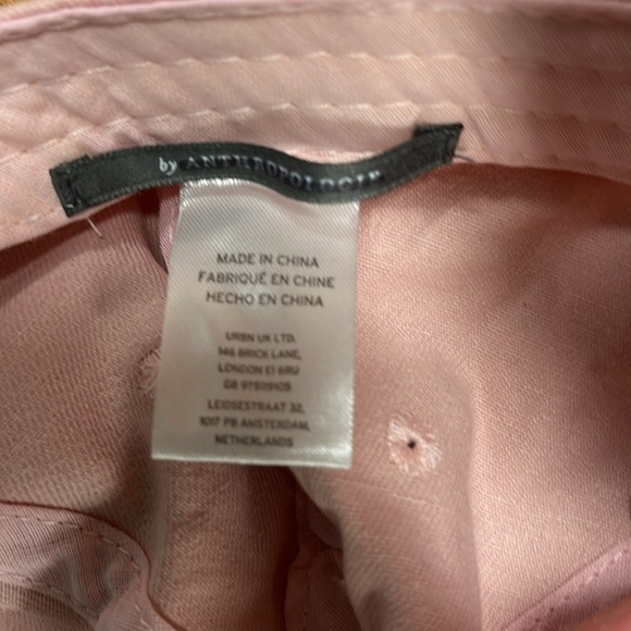 Anthropologie Mon Cherie New Pink Embroidered Cap main image 4